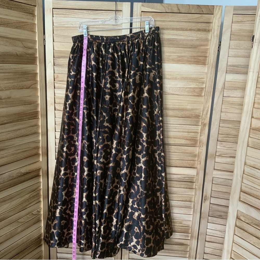 Sz L Leopard/Cheetah Print Maxi Skirt - Picture 8 of 11